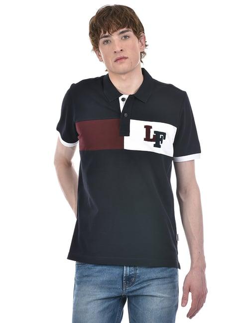 london fog navy regular fit polo t-shirt