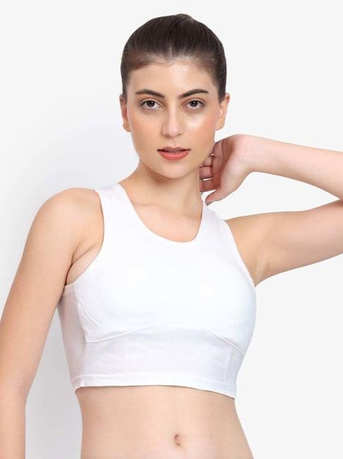 parkha white sports bra