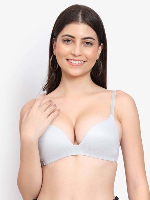 parkha grey plunge bra