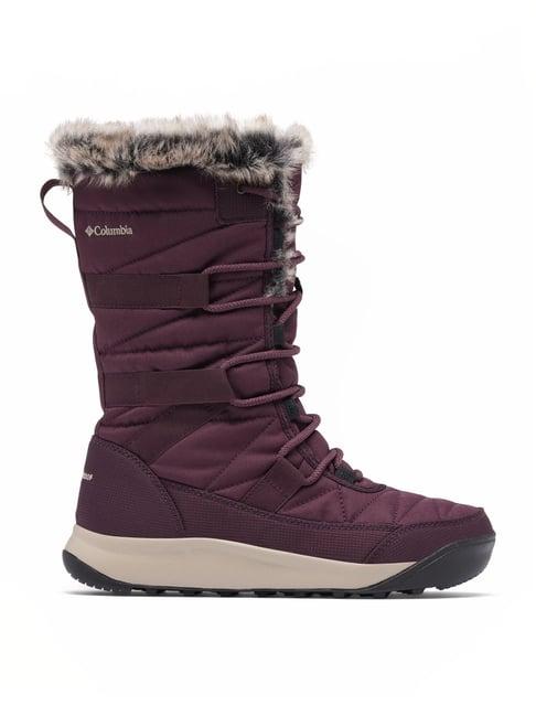 columbia women's minx iv maroon snow boots