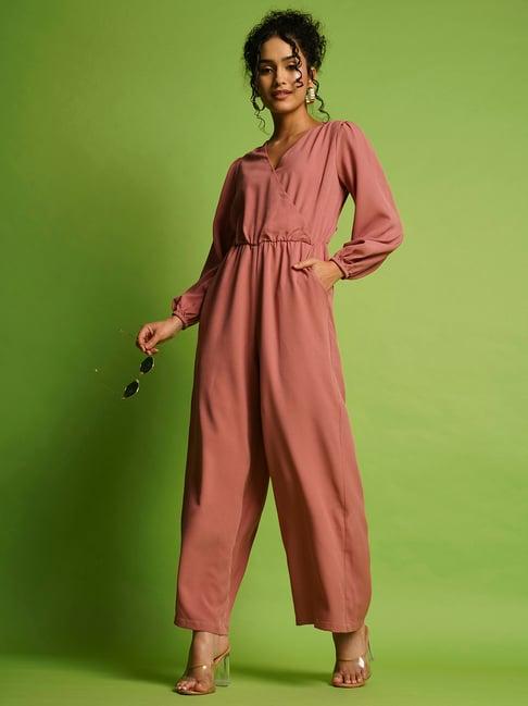 globus pink maxi jumpsuit