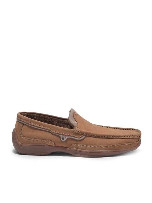 woodland men's camel casual loafers