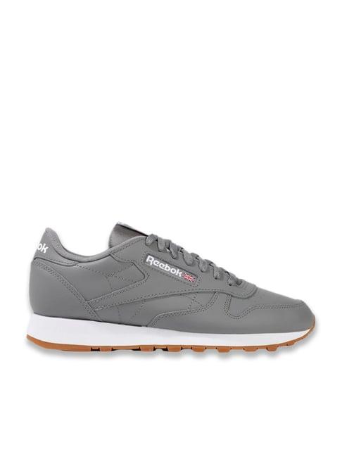 reebok men's classic grey casual sneakers