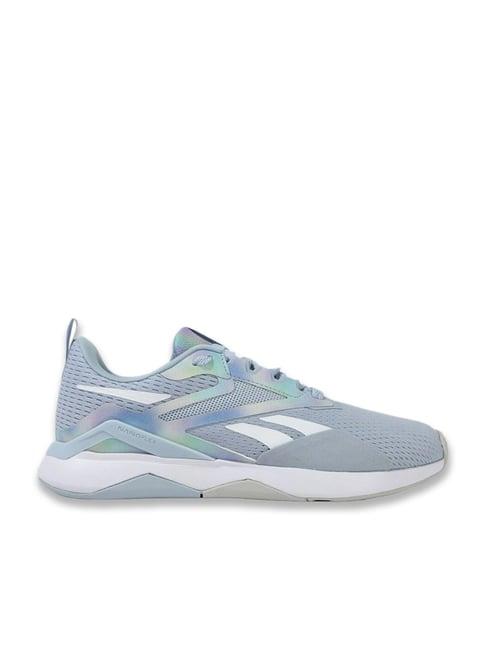 reebok women's nanoflex tr 2 blue training shoes