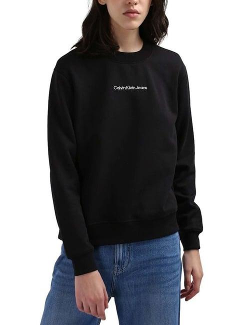 calvin klein ck black regular fit sweatshirt