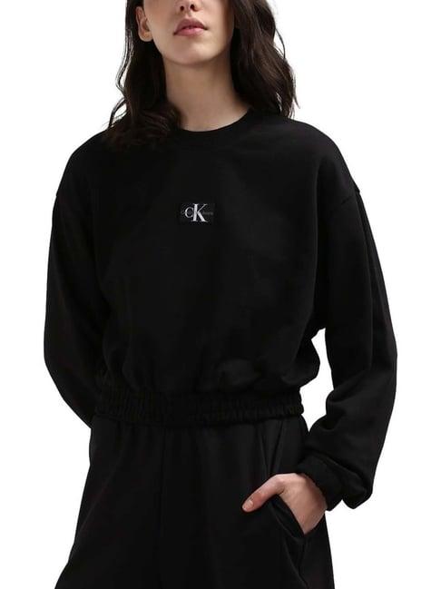 calvin klein ck black cotton sweatshirt