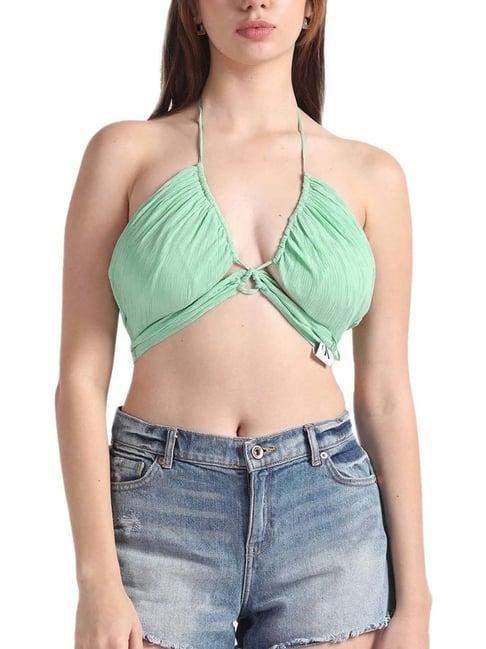 calvin klein neptunes wave regular fit crop top