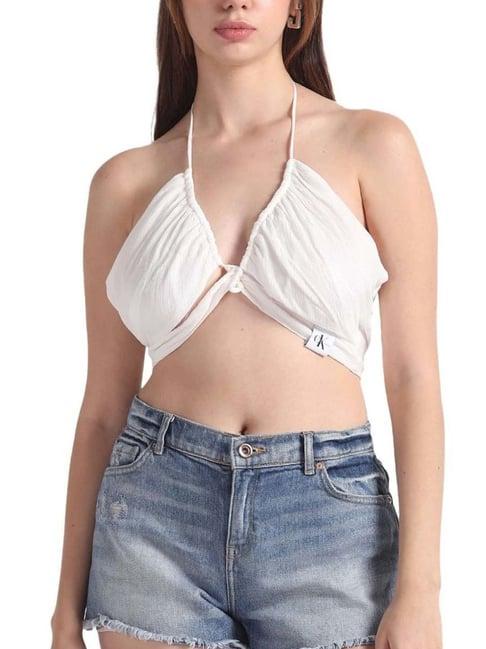 calvin klein ancient white regular fit top