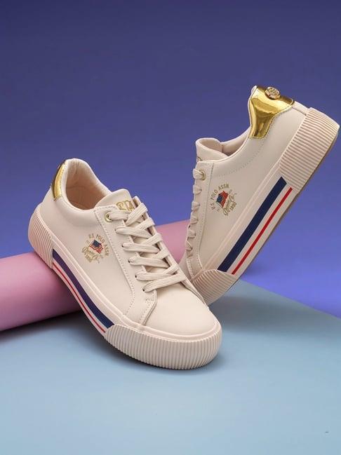 u.s. polo assn. women's nude sneakers