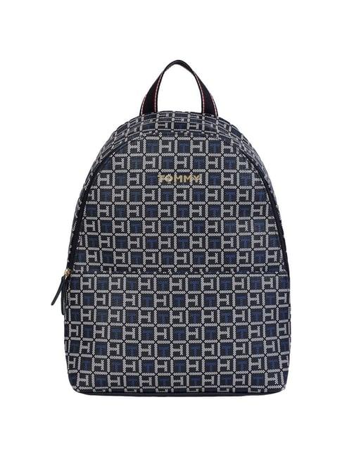 tommy hilfiger blue kiara ii logo backpack