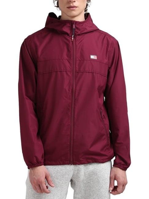 tommy hilfiger wine regular fit jacket