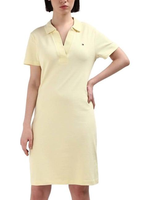 tommy hilfiger lemon zest cotton dress