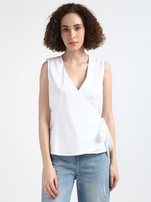 tommy hilfiger white regular fit top