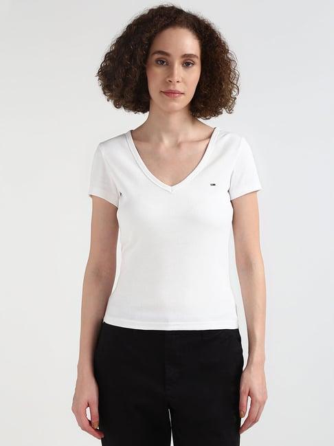 tommy hilfiger white cotton t-shirt