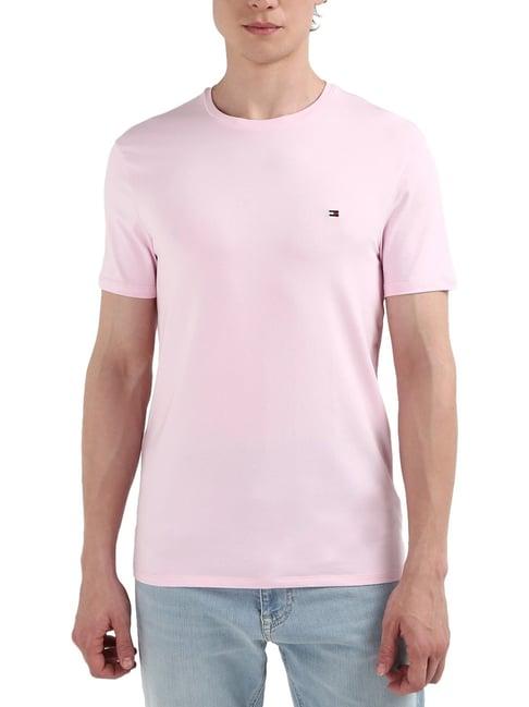 tommy hilfiger simple pink slim fit t-shirt