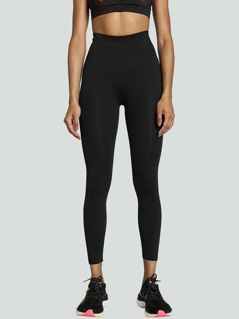 puma black high rise sports tights