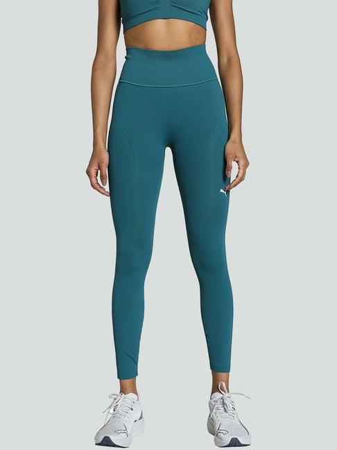 puma green high rise sports tights