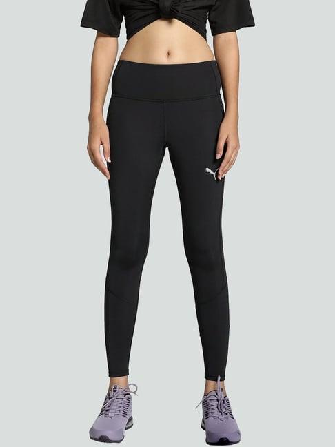 puma black high rise sports tights