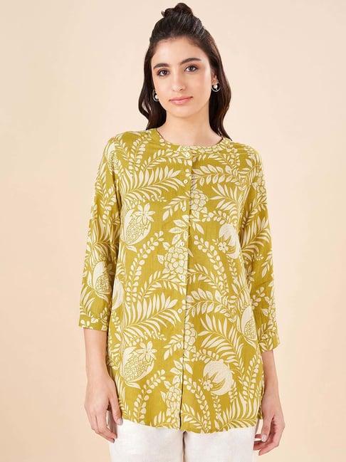 akkriti by pantaloons green printed tunic