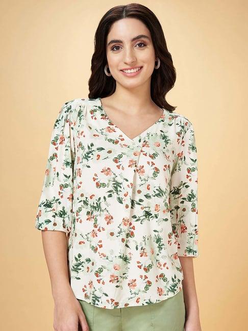 honey by pantaloons white printed tunic