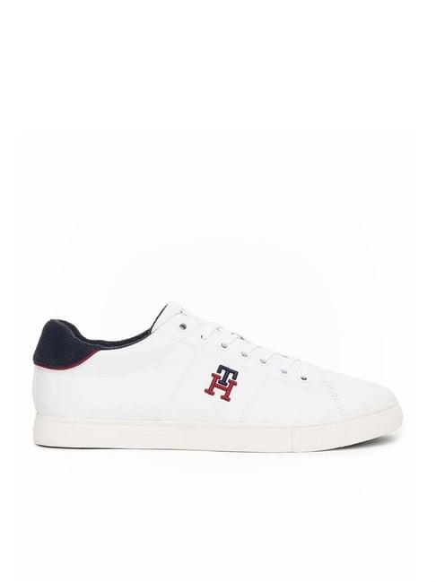 tommy hilfiger men's white sneakers