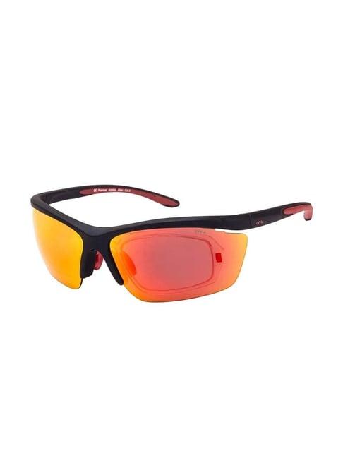 invu orange wraparound uv protection sunglasses for men