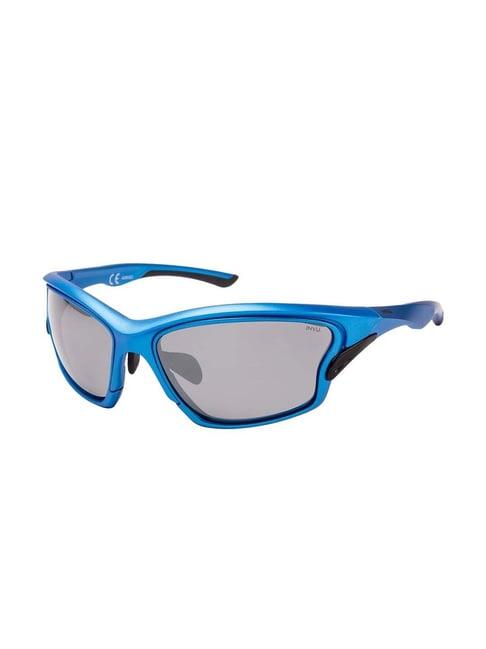 invu grey wraparound uv protection sunglasses for men