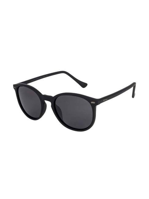 invu grey oval uv protection sunglasses for men