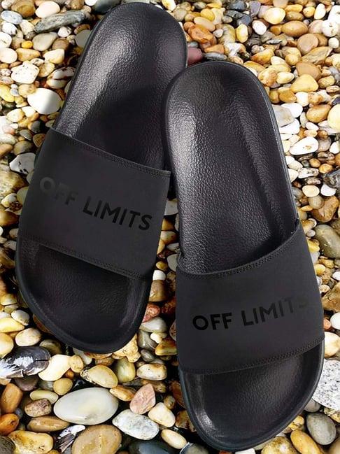 off limits men's sandy black slides