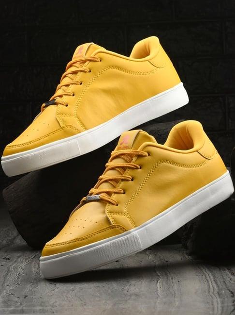 off limits men's skyline yellow casual sneakers