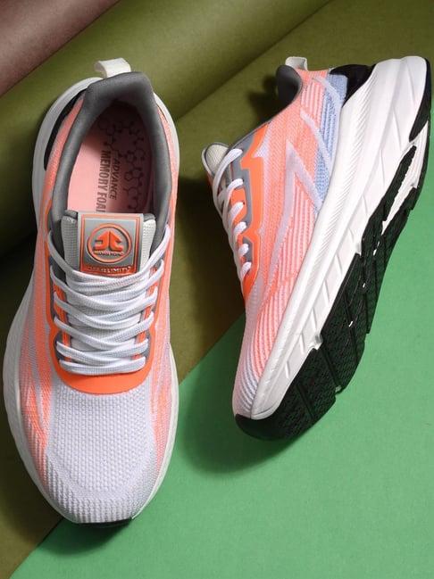 off limits women's flo-jo orange & grey running shoes