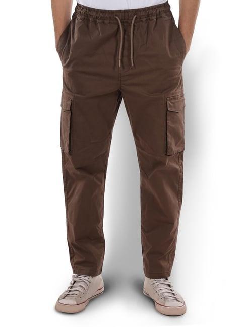 celio* taupe regular fit cargos