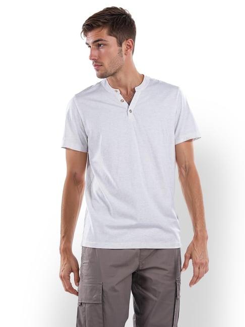 celio* ecru straight fit t-shirt