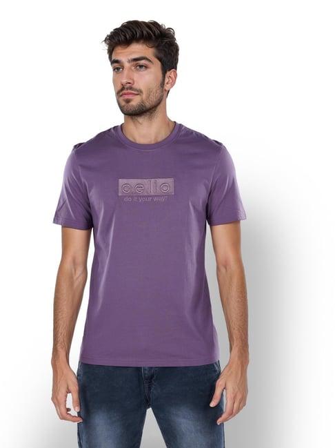 celio* purple straight fit t-shirt