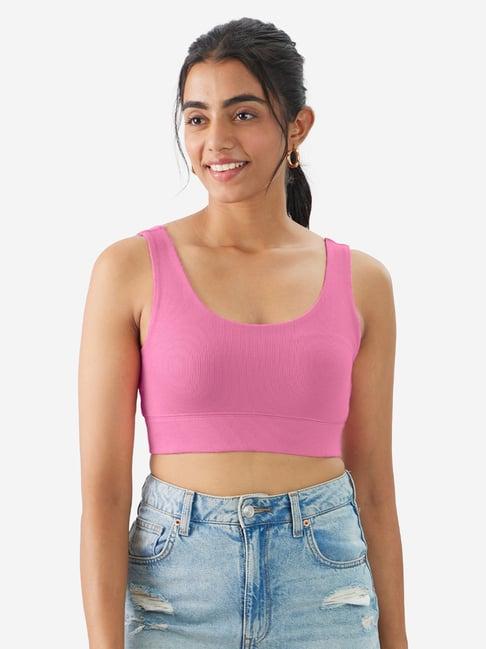 the souled store pink full coverage bralette bra