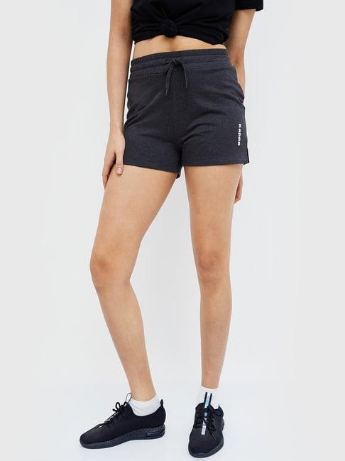 kappa black regular fit shorts