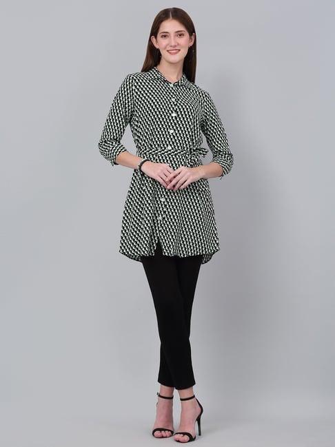 cantabil green printed tunic