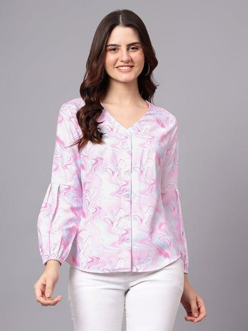 cantabil pink printed top