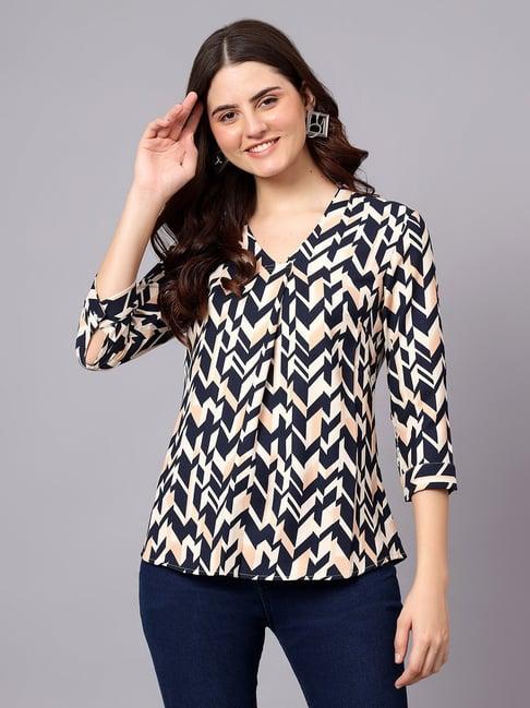 cantabil multicolor printed top