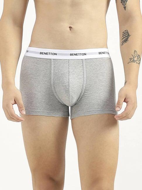 united colors of benetton grey regular fit trunks