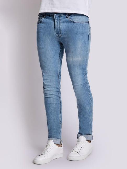 bruun & stengade blue slim fit jeans