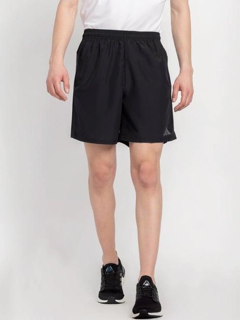 adidas black regular fit sports shorts