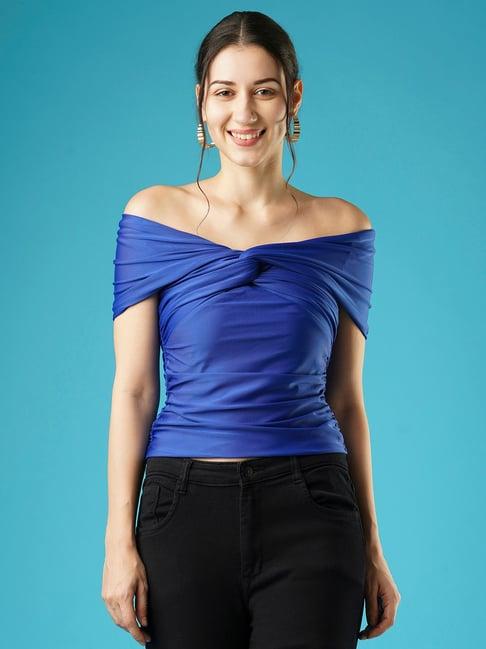 globus blue regular fit top