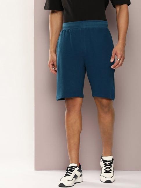 dillinger blue regular fit shorts