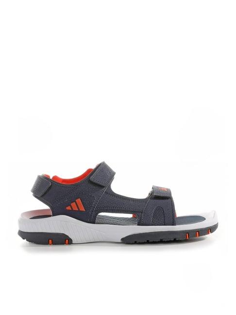 adidas men's strudi blue floater sandals