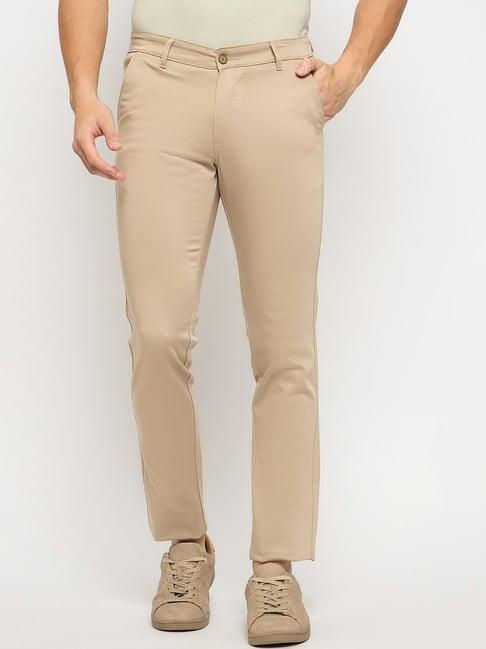 duke fawn cotton slim fit chinos