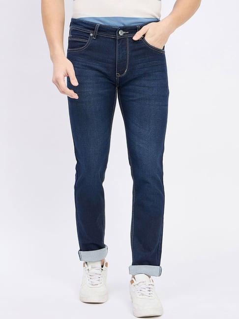 duke navy slim fit jeans