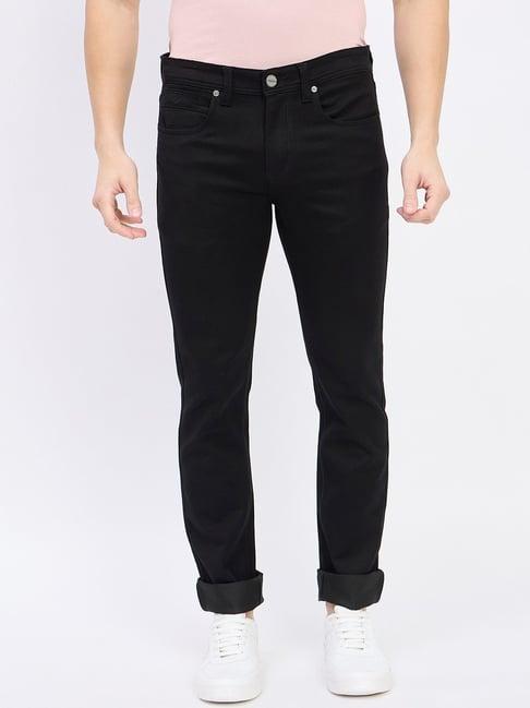 duke black slim fit jeans