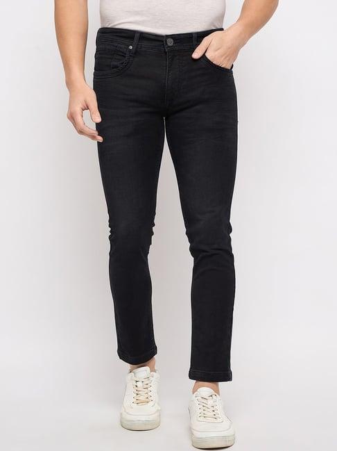 duke carbon black slim fit jeans