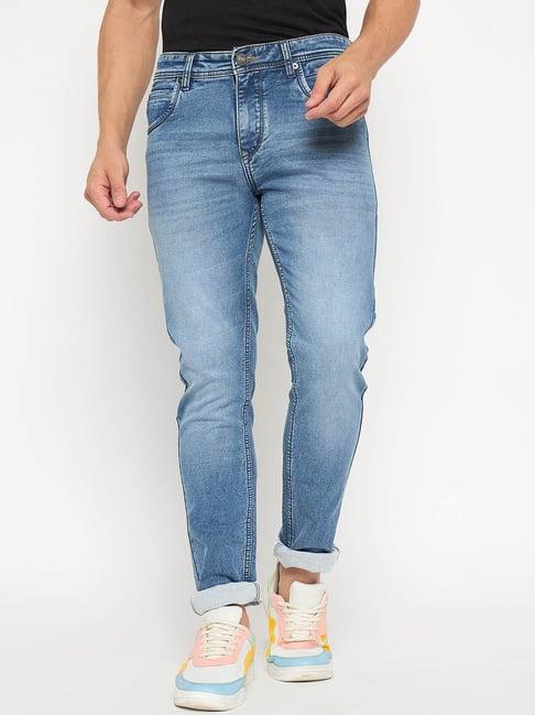 duke light blue slim fit jeans